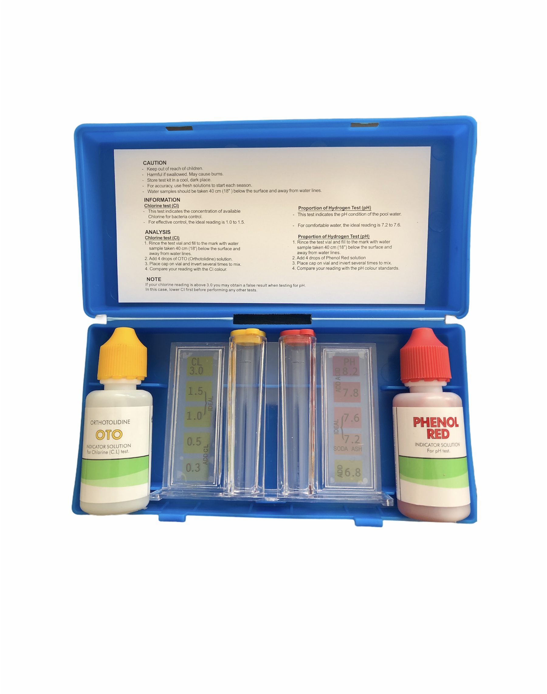 

Tester Ph I Chloru Kropelkowy Do Basenu . Test Kit