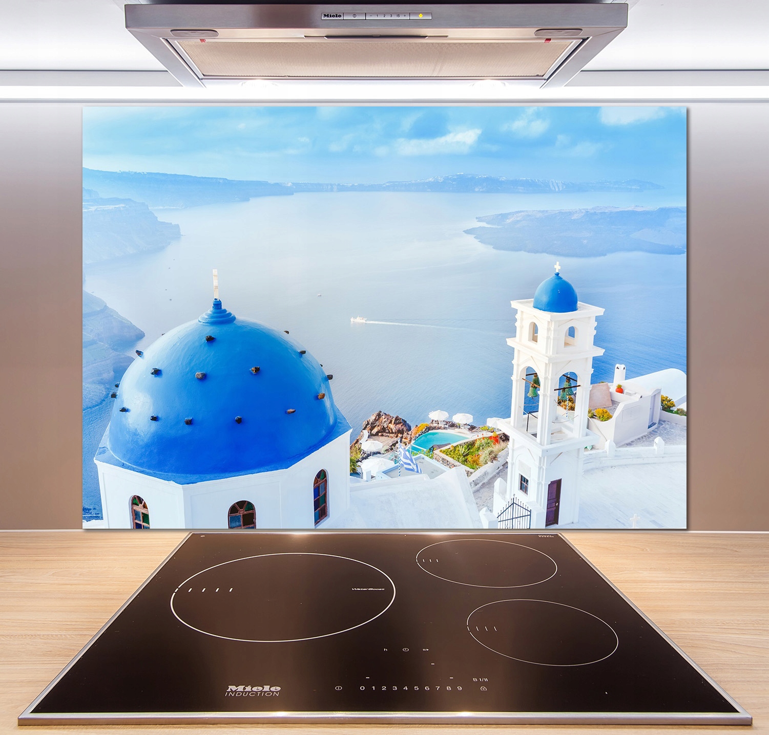 

Panel do kuchni Santorini Grecja 100x70 cm + Klej