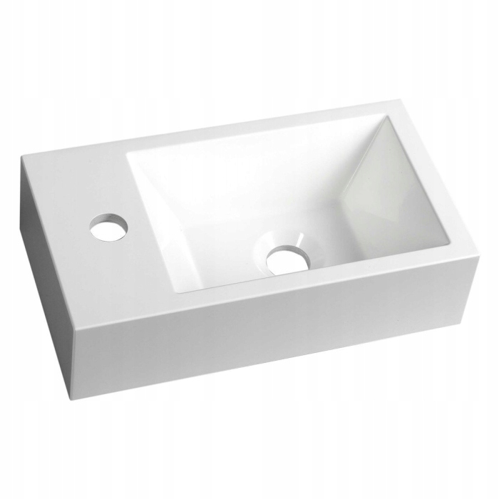 Sapho Amarok kompozitné umývadlo 40x11x22 cm biele