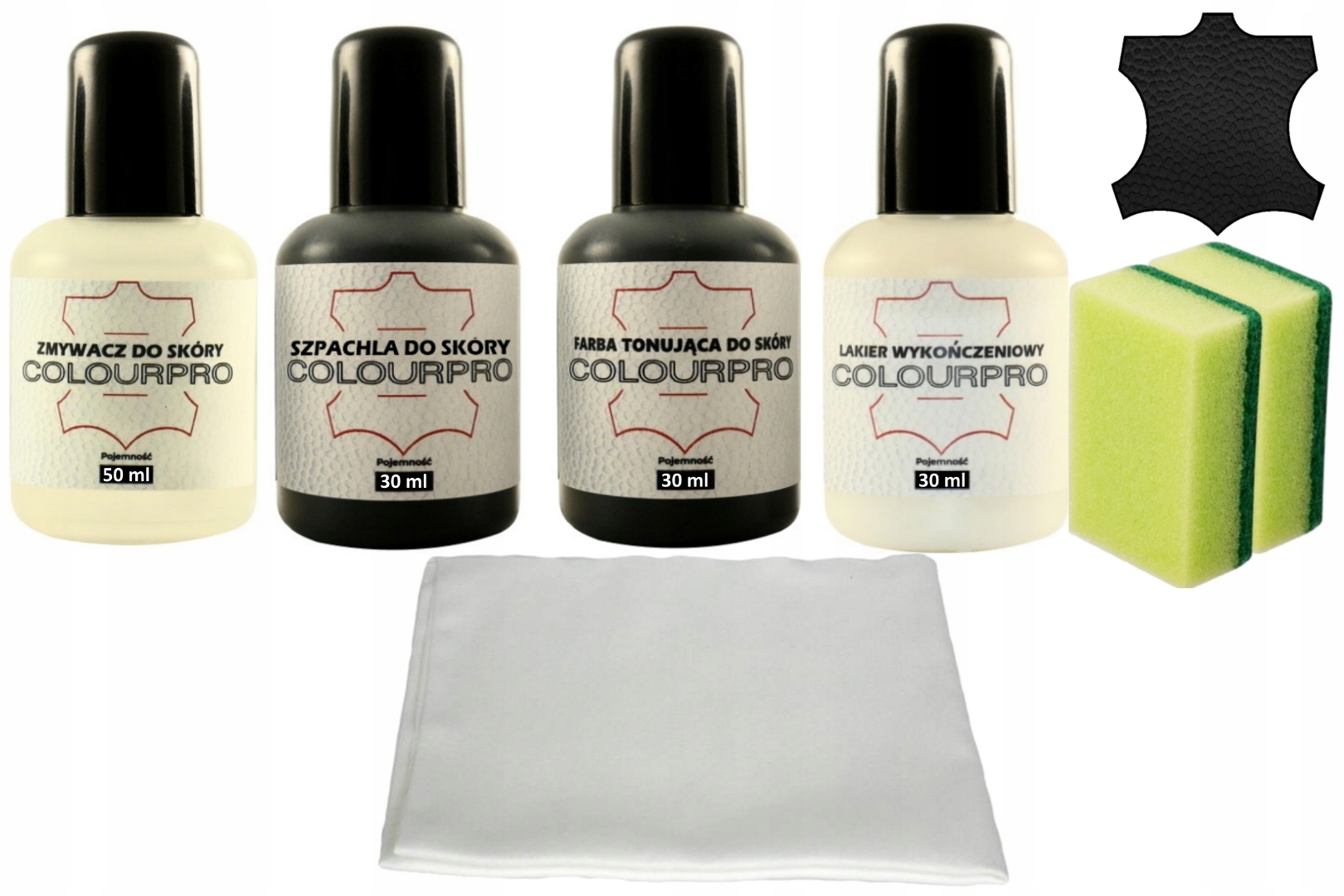 

Zestaw Renowacja Skóry Kierownicy Tapicerki Czarny