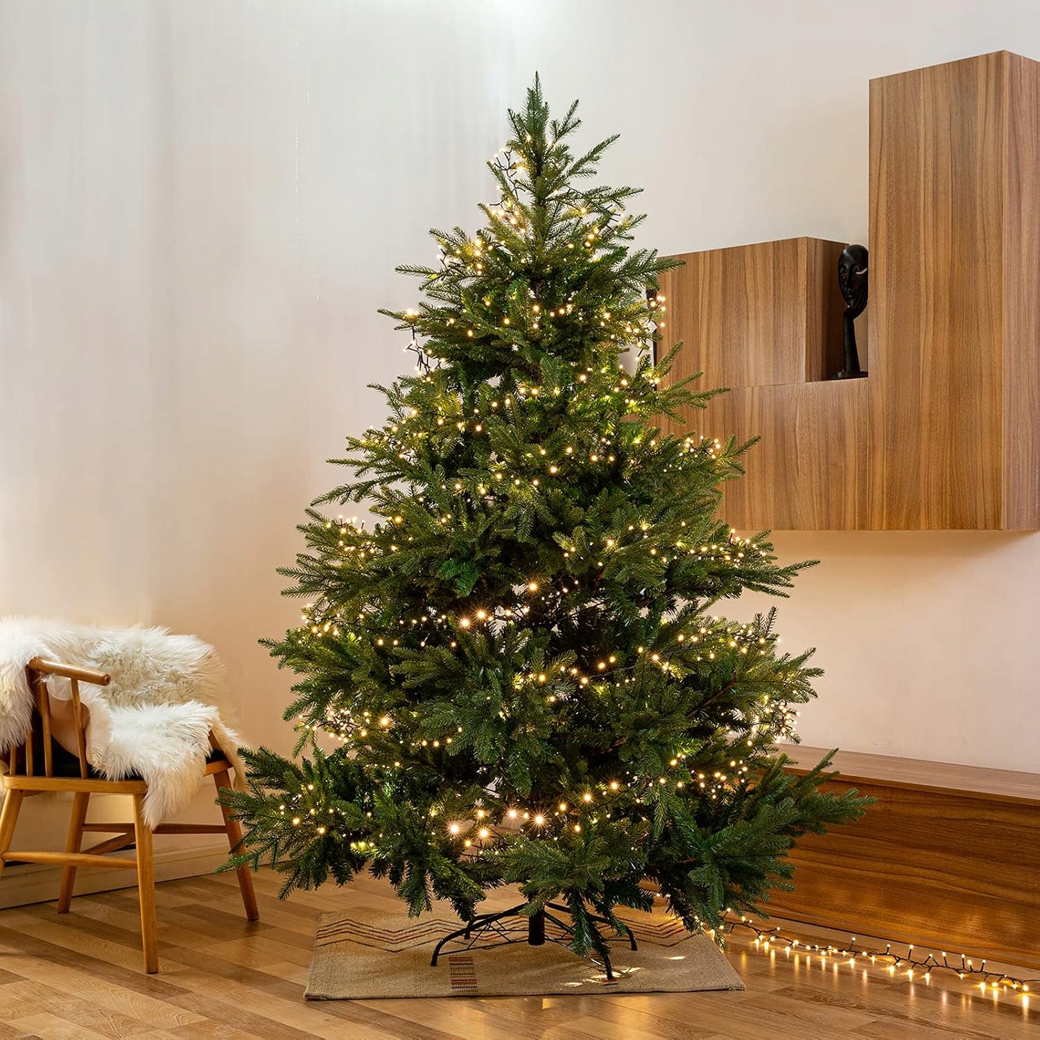 GRESONIC Lampki Światełka Choinkowe ZEW WEW 400 LED Białe — miniatura 12