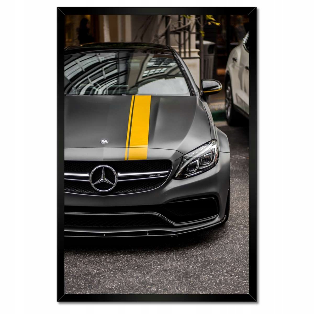 Plakáty v rámu 40x60 Mercedes Amg Žlutý proužek