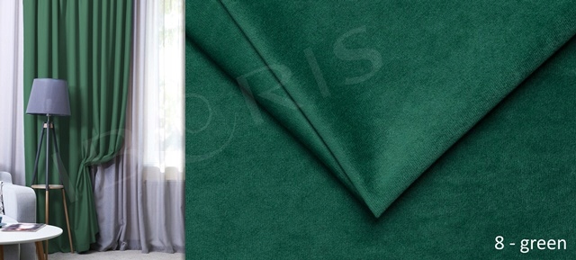 SWING 8 GREEN TKANINA VELVET MEBLOWA ZASŁONA Kod producenta Tkanina Swing velvet