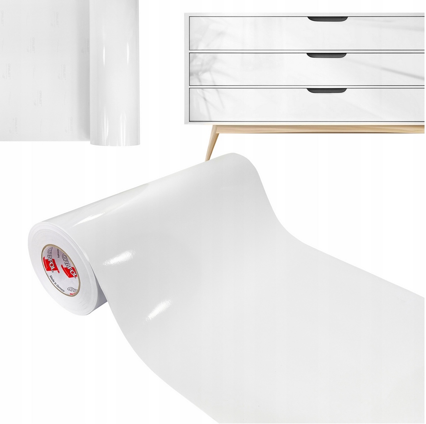 Oracal Fólie Okleina Nábytek Skříňky Samolepicí Bílý Lesk 152x5000 cm