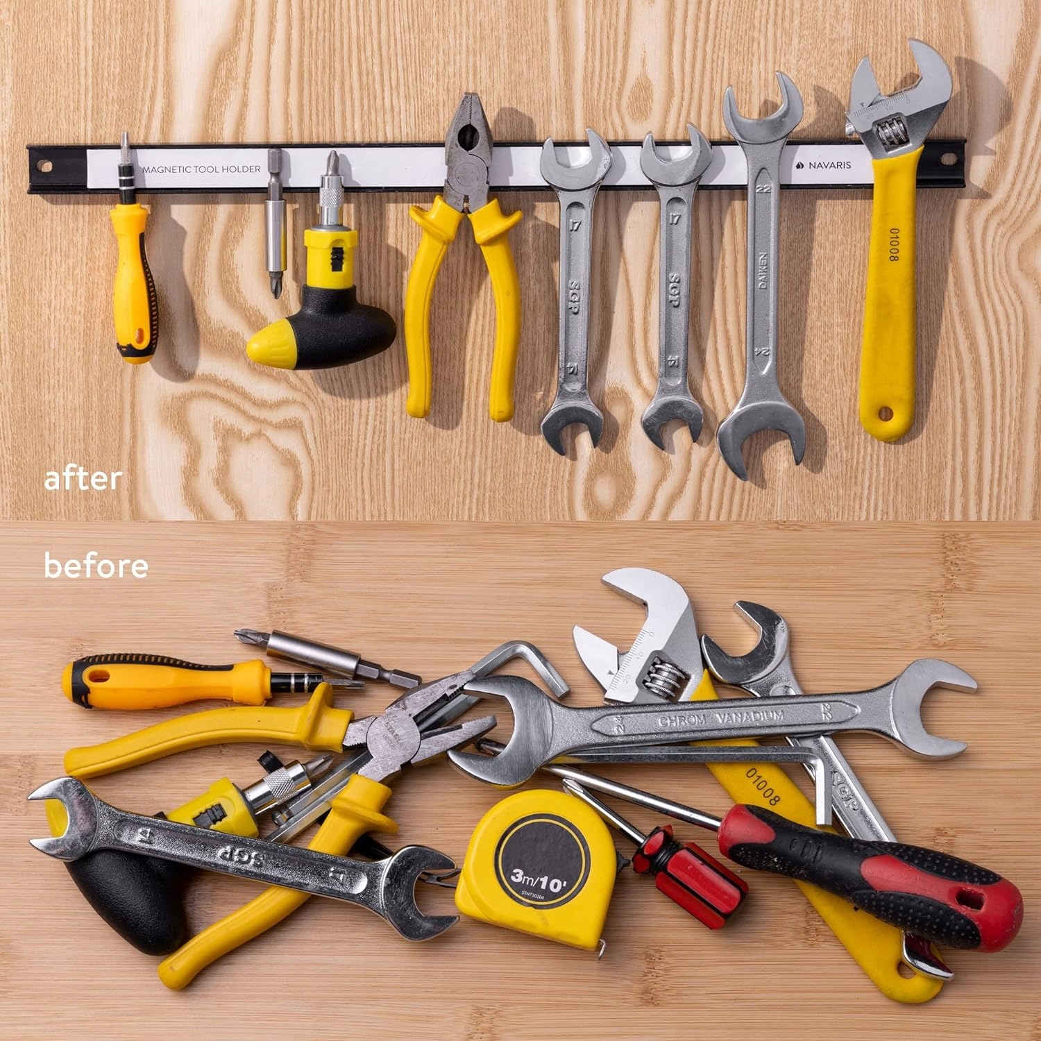 LISTWY MAGNETYCZNE NA NARZĘDZIA ZESTAW 3SZT LISTWA Marka Luxtom