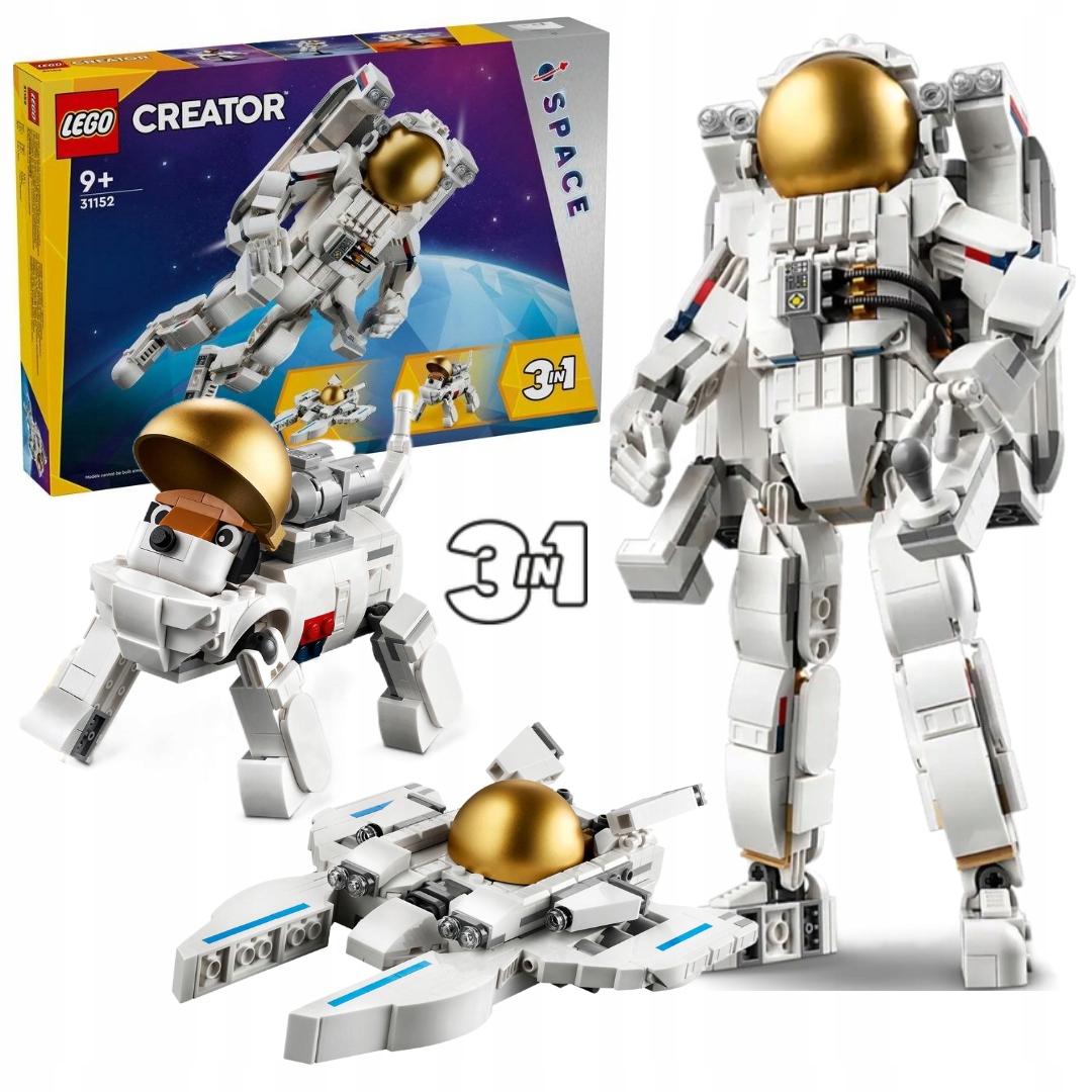 Lego Creator 31152 Astronaut Raketoplán 3V1 Loď Ve Vesmíru Vesmír