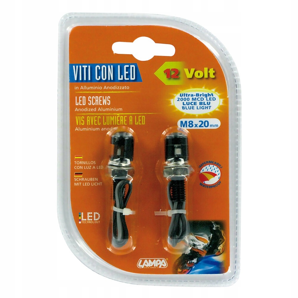 Śruby lampki do podświetlenia tablicy rejestracyjnej LED czarne Producent Lampa