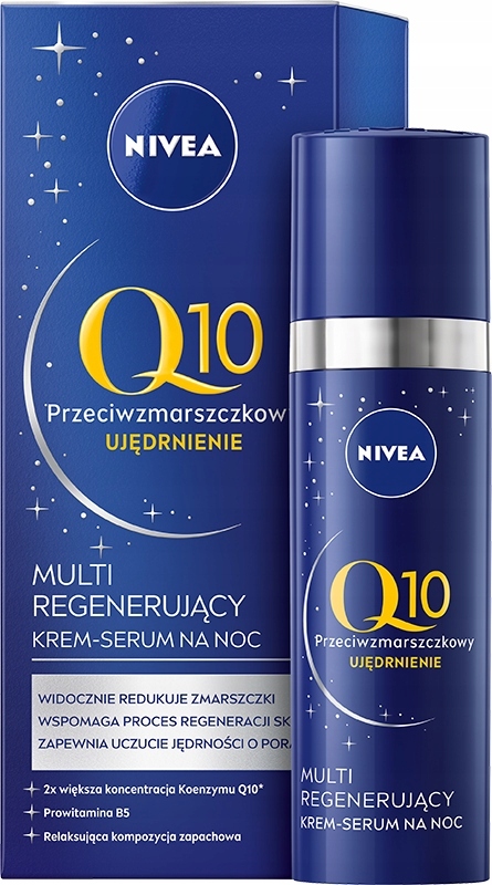 

Krem-serum na noc Nivea Q10 przeciwzmarszczkowy