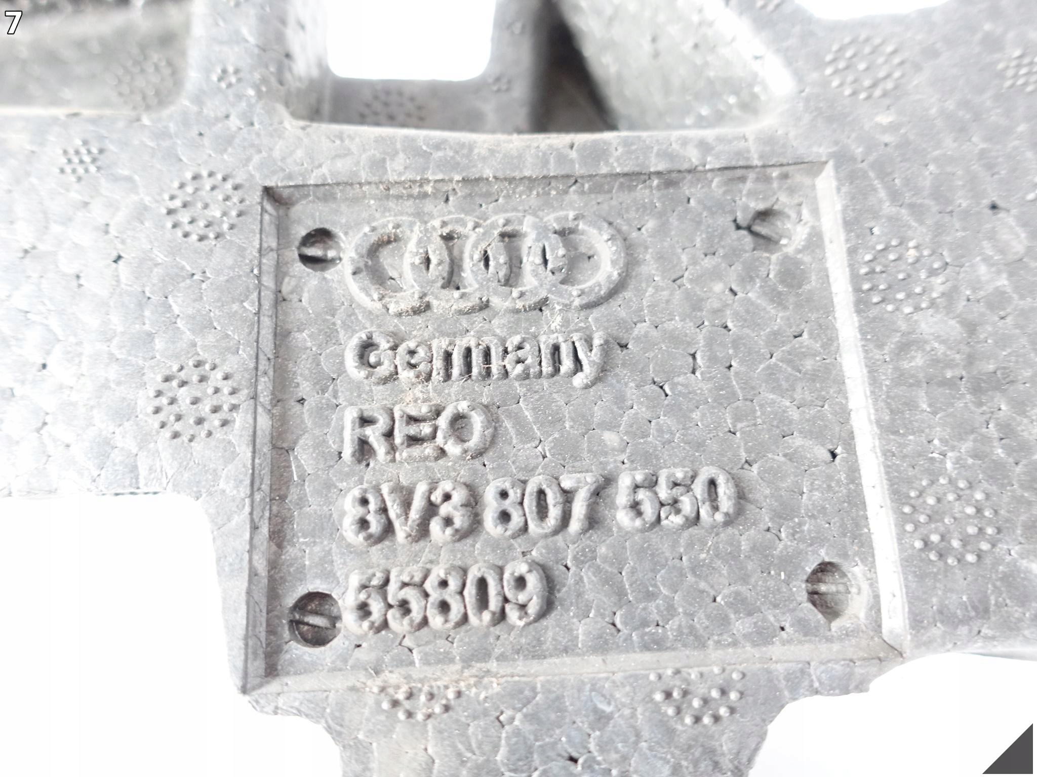 AUDI A3 8V3 8V0 13-16 ABSORBER PIANKA bumper front sider