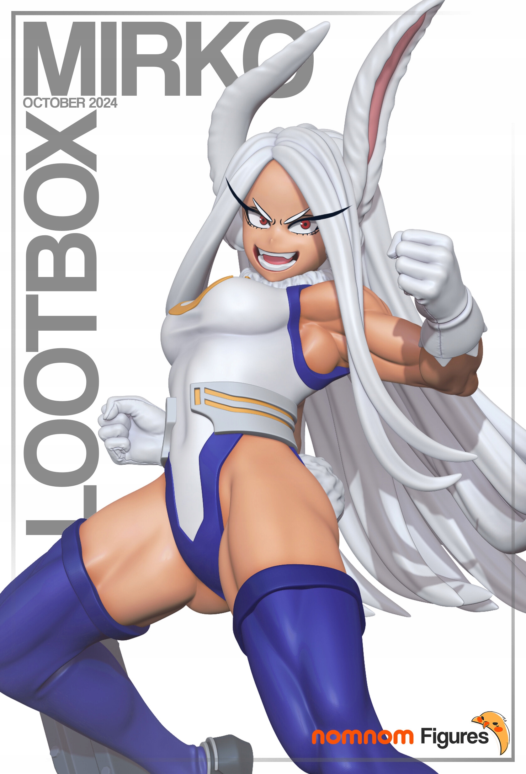 Figurka Mirko My Hero Academia NomNom Figures 3D tisk 12K