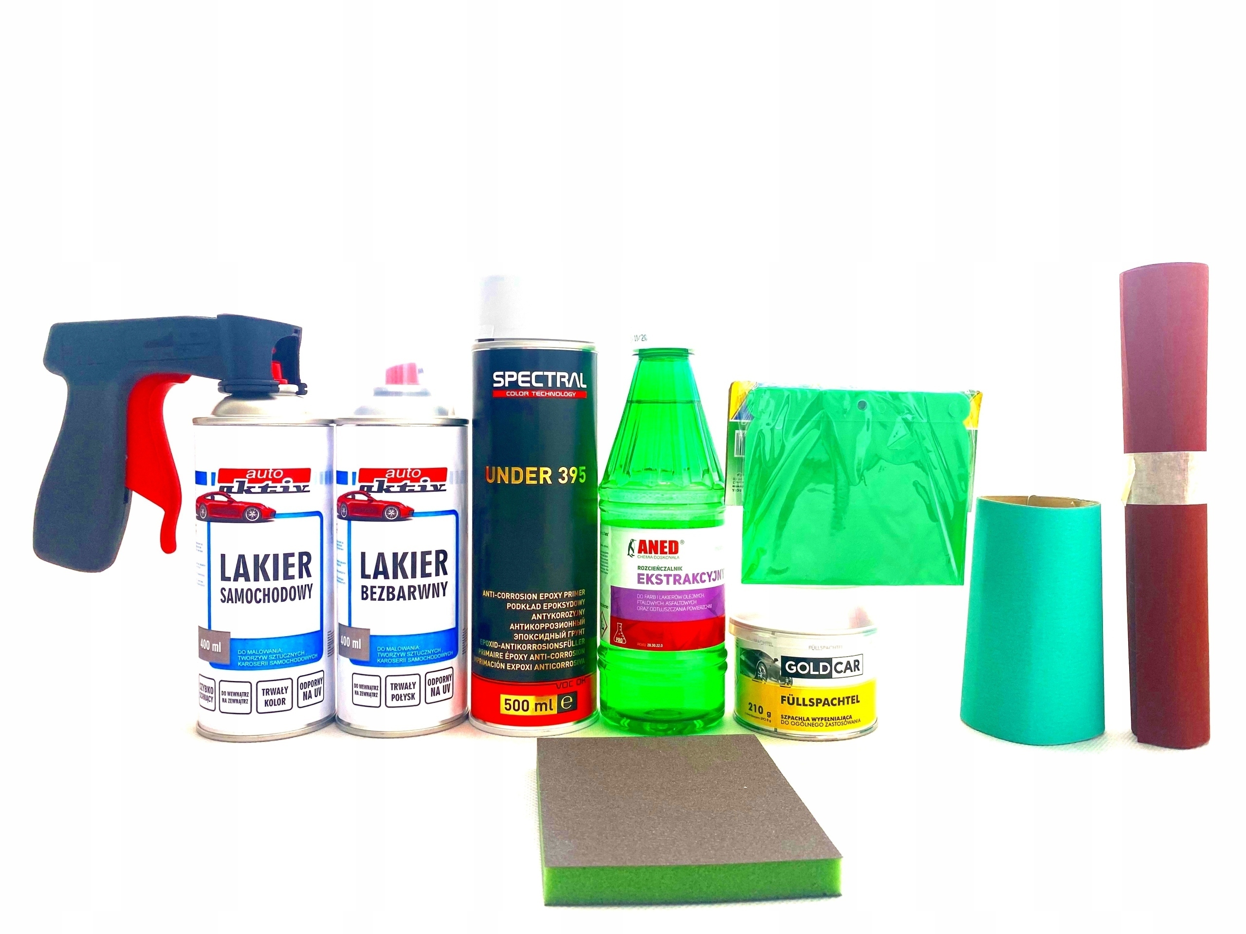 LAKIER SAMOCHODOWY PROFESJONALNY ZESTAW +LAKIER Z UTWARDZACZEM