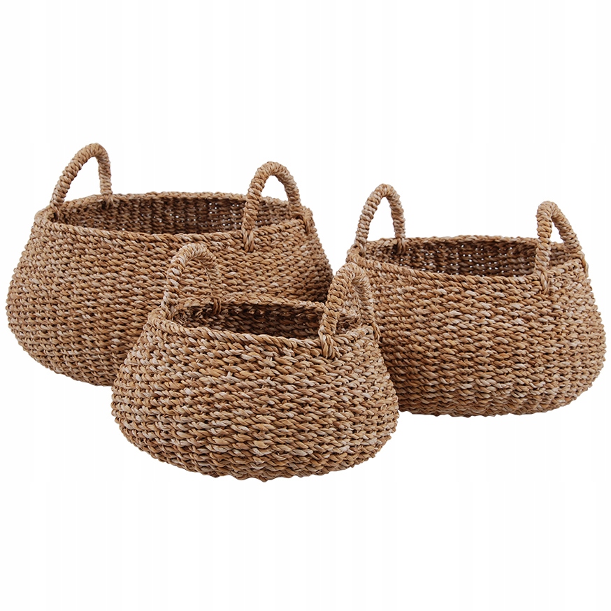 Obal Na Kvetináč Na Kvetináč Kôš Veľký Boho 3 ks škandinávsky košík do obývačky