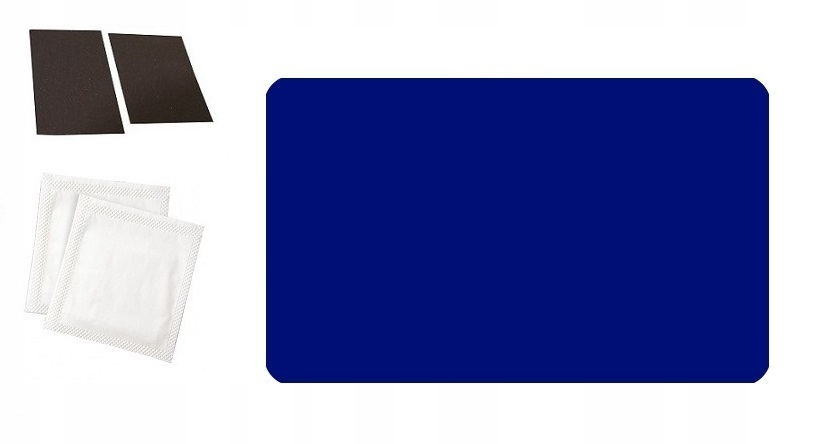 ŁATA DO NAPARWY PLANDEKI zestaw do klejenia plandeki na zimno niebieski