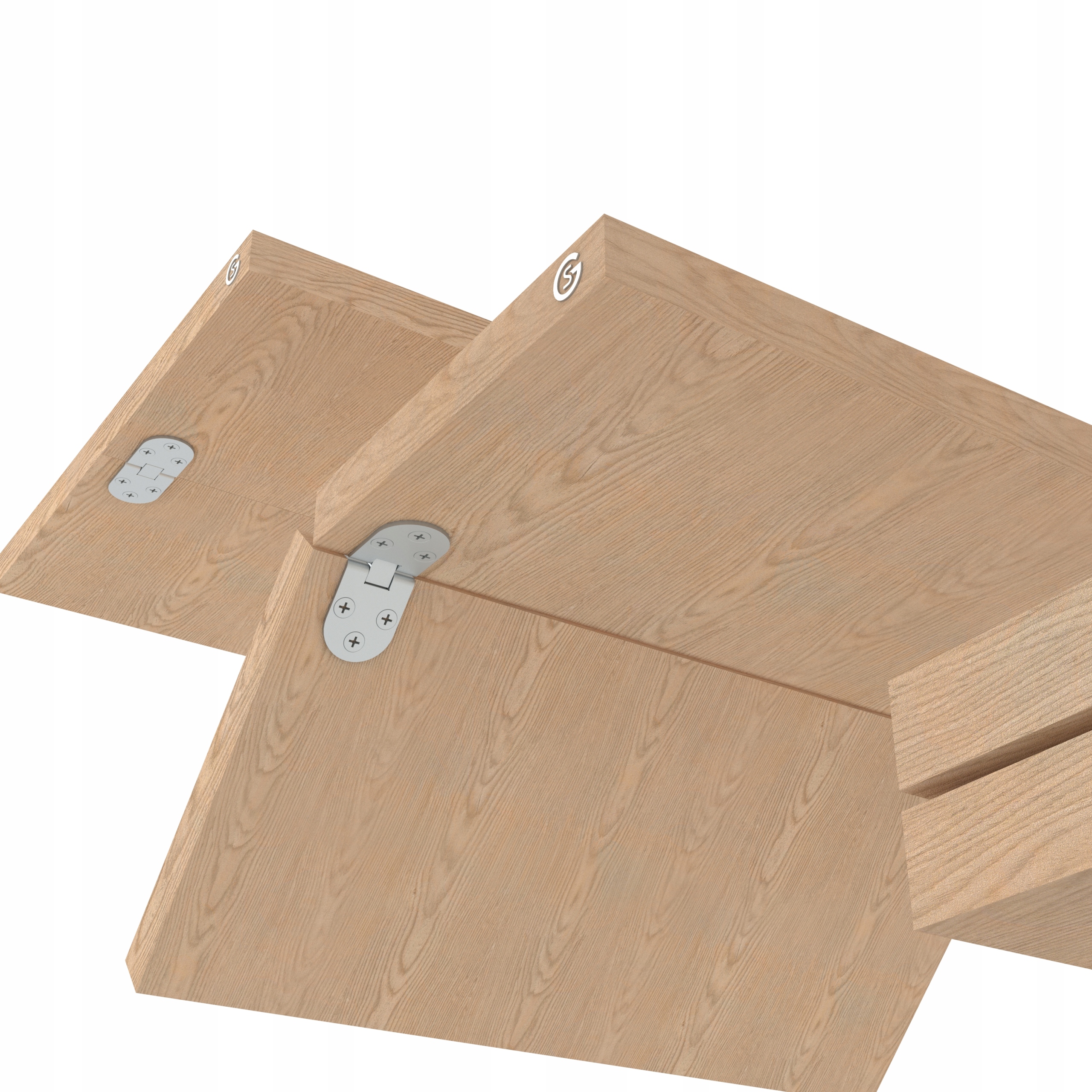 Zawias maszynowy do stołu, blatu składanego czarny 80 x 30 mm Szerokość maksymalna 80 mm