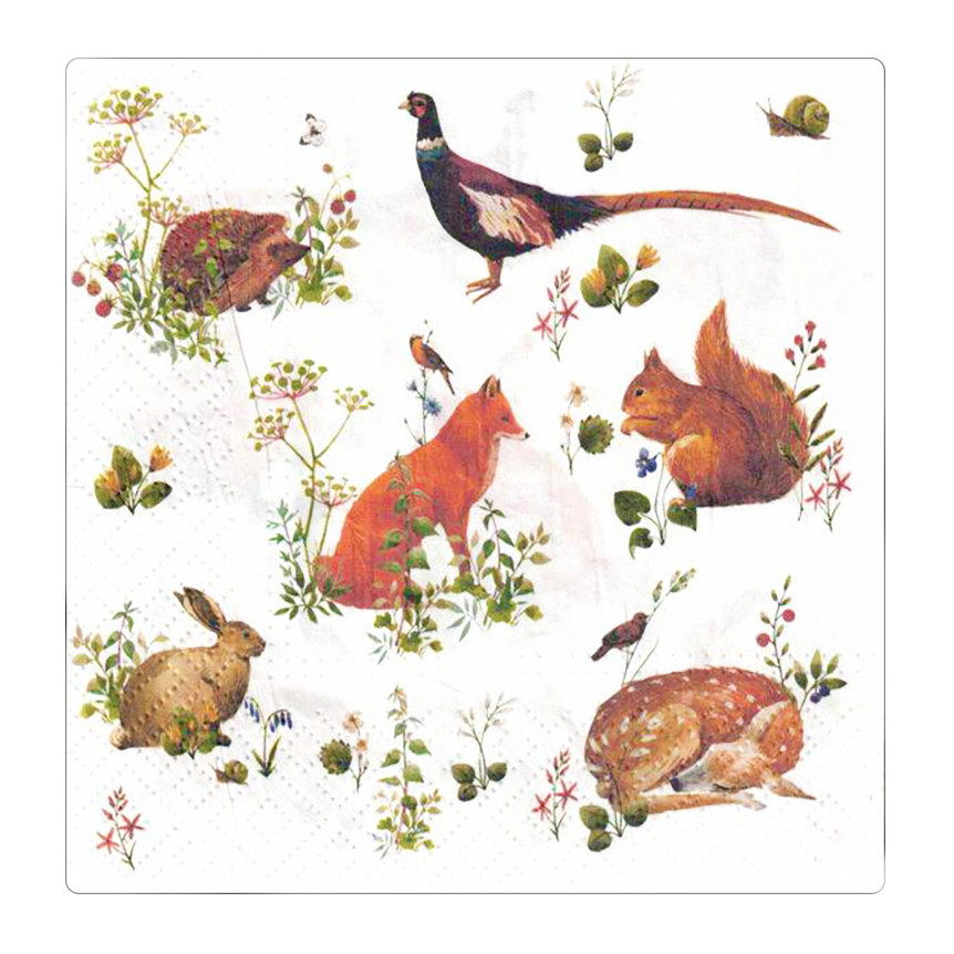 

Serwetki ozdobne Paw Wild Forest Animals