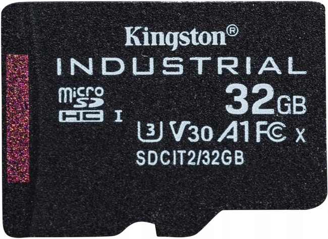 Karta microSDHC Kingston 32GB Uhs-i A1 V30 U3 Class 10 Industrial