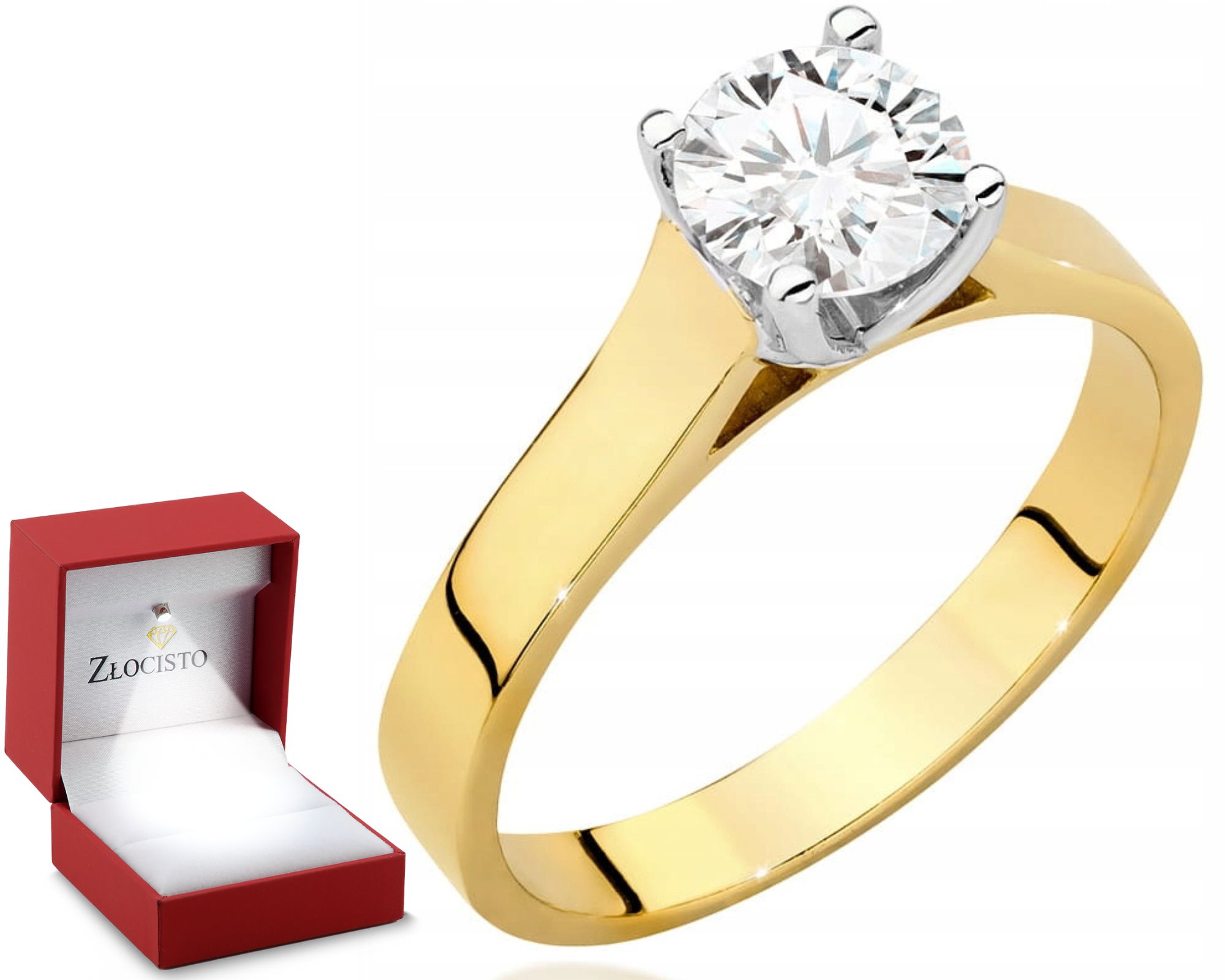 Zlatý Prstýnek S Briliantem Gravírování Bonus 585