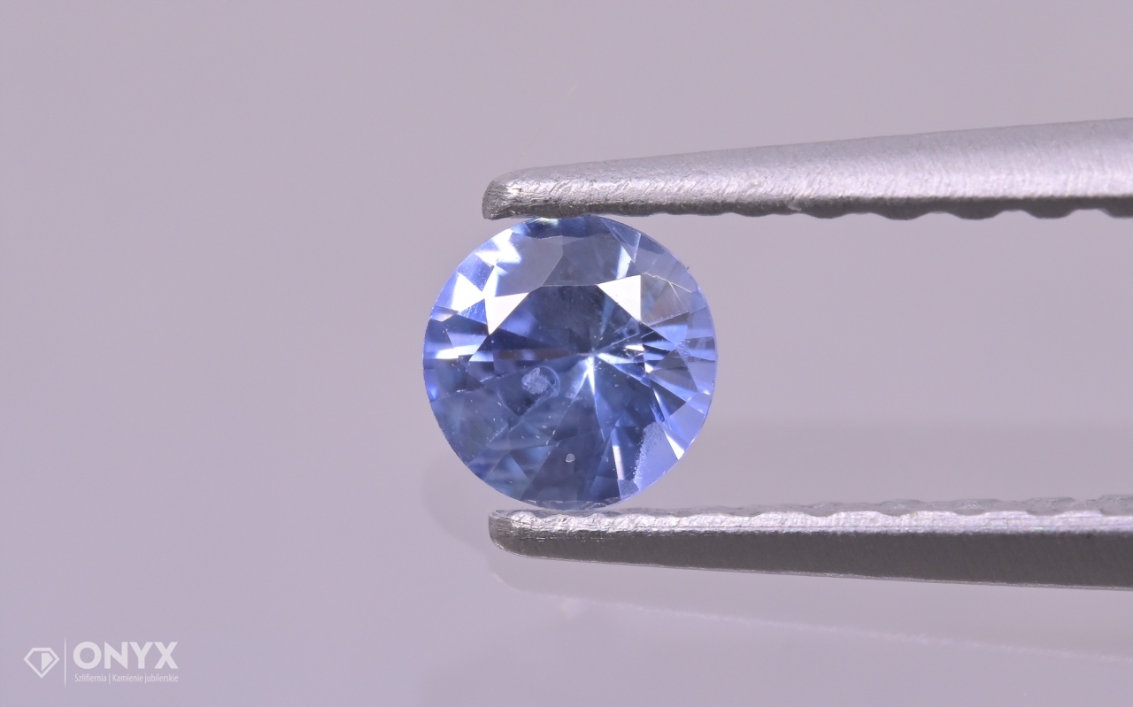 Fazetovaný safír kulatý fi 3,5 mm