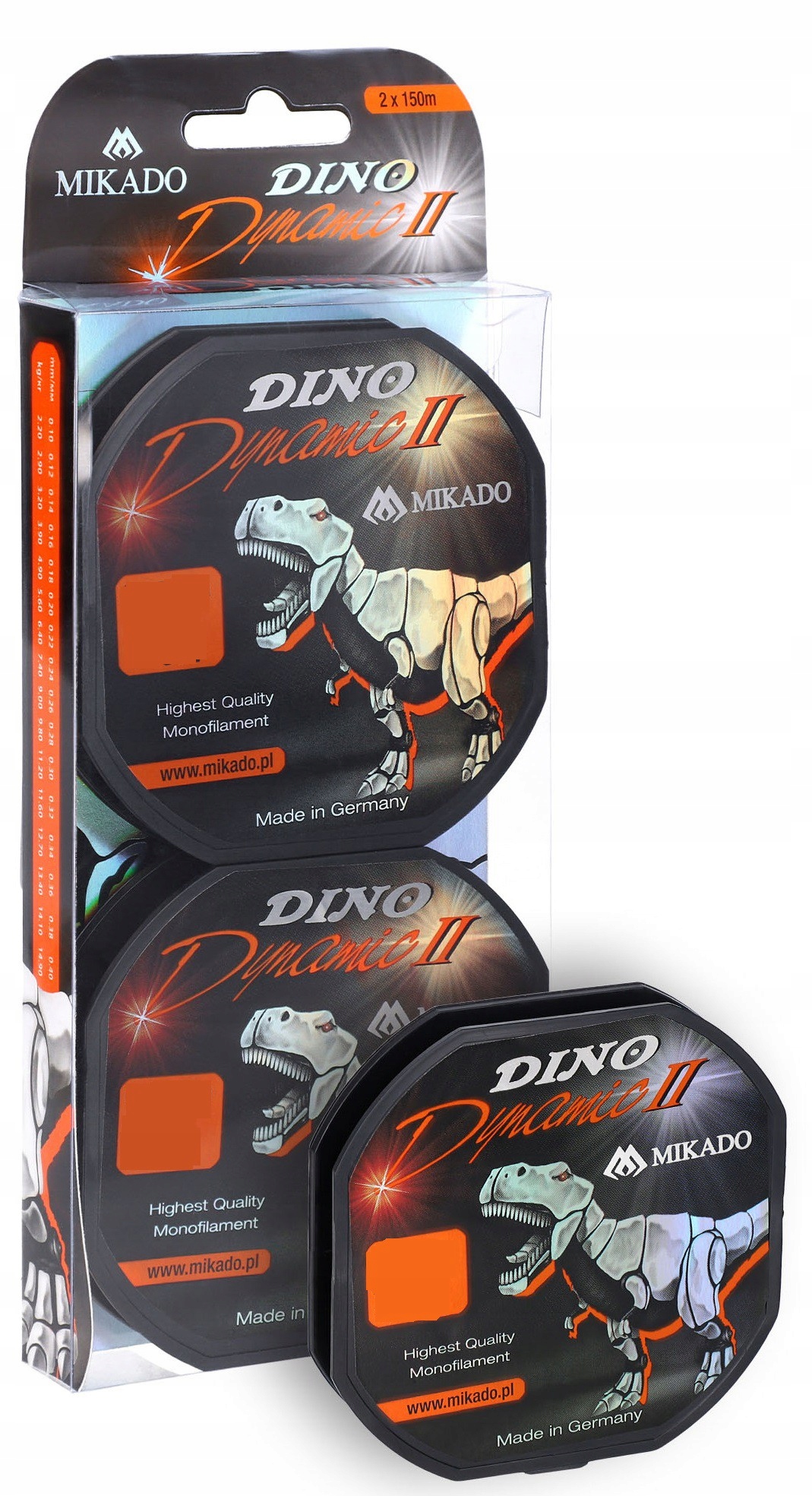 Żyłka Mikado Dino Dynamic 0.28mm/9.80kg 2 x 150m