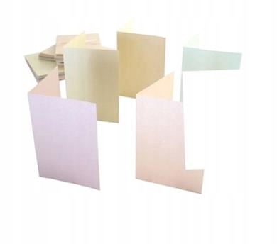 ZESTAW KOPERT I KART A6 PERŁOWE PASTEL 50SZT