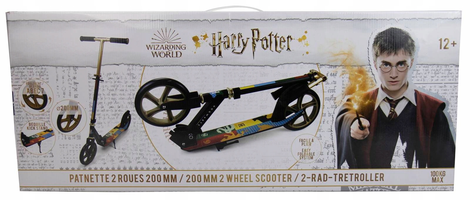 HARRY POTTER HOGWARD HULAJNOGA SKŁADANA 2-KOŁA Marka D'Arpeje