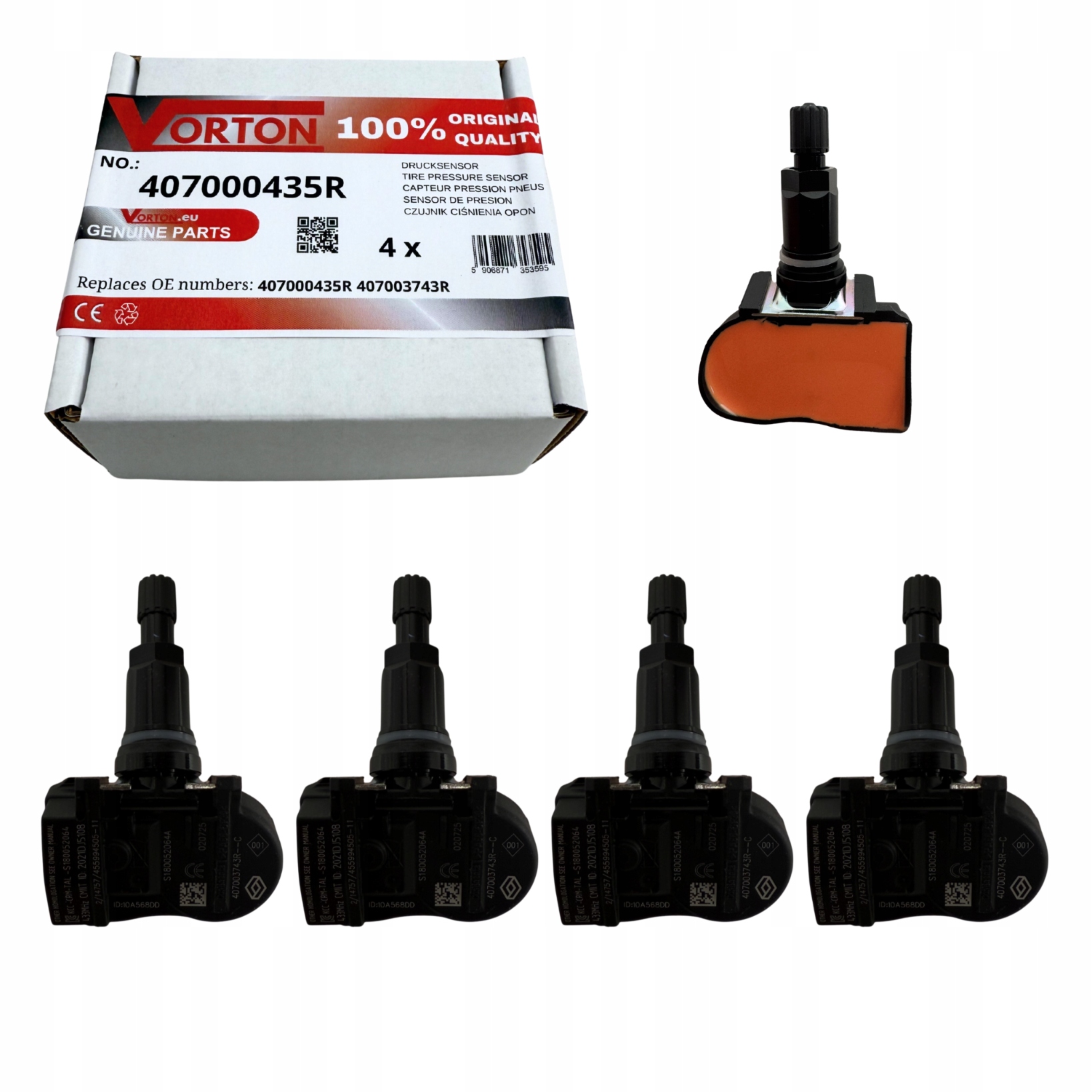 Snímače Tlaku Vzduchu Pneumatiky Kolesá Tpms Renault Laguna Megane Scenic III