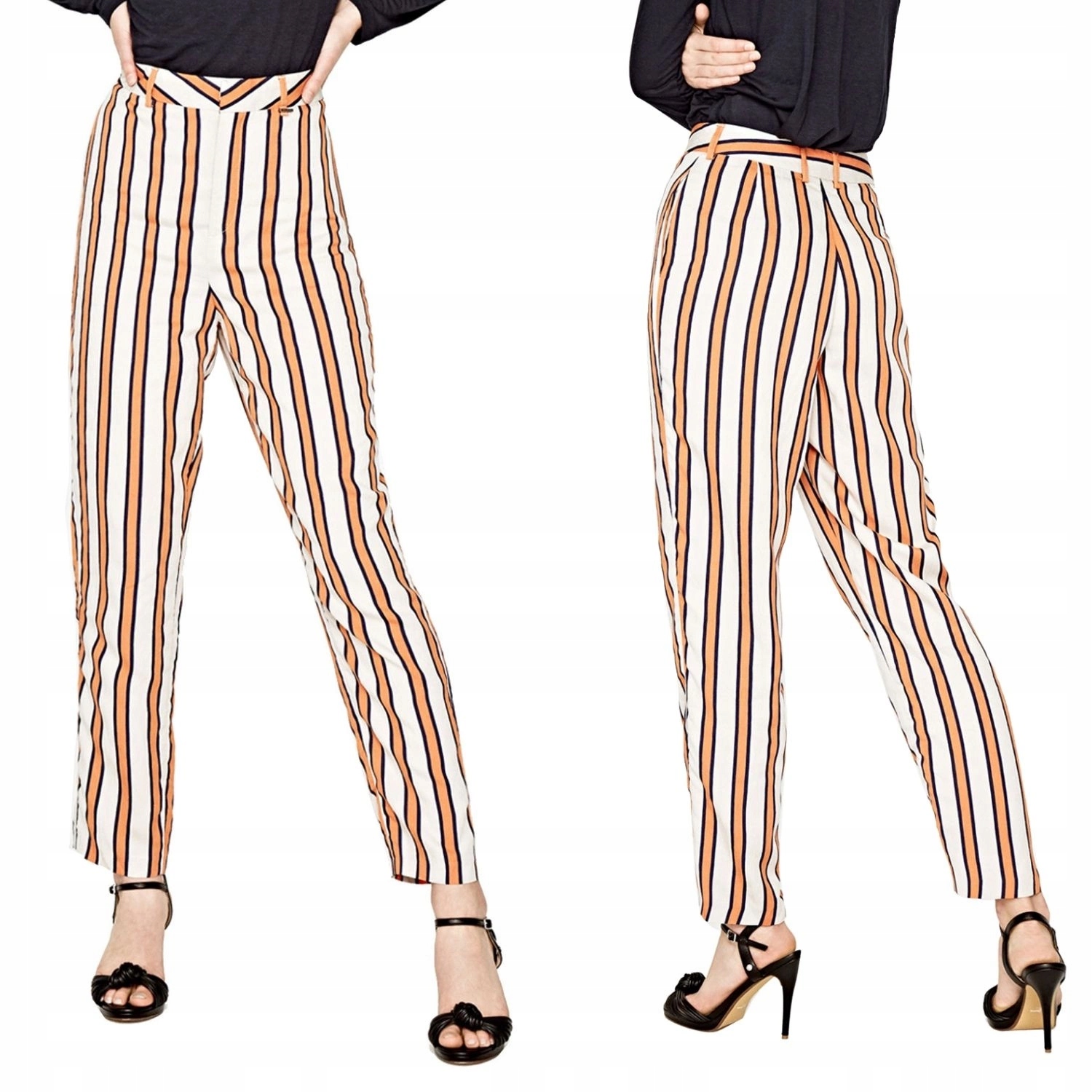 Kalhoty Pepe Jeans látkové s vysokým pasem a mrkví, velikost vel.