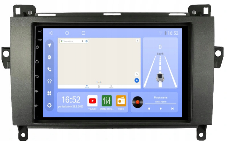 Rádio Android Mercedes W169 W906 W639 W245 Gps Wifi Usb 8/256 Gb Modem Sim