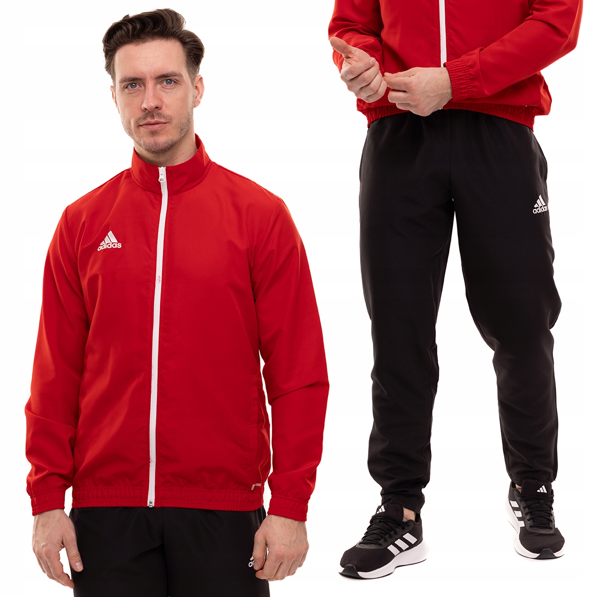 adidas Teplákovka Pánský sportovní komplet Sada Mikina Kalhoty Entrada 22 vel. M