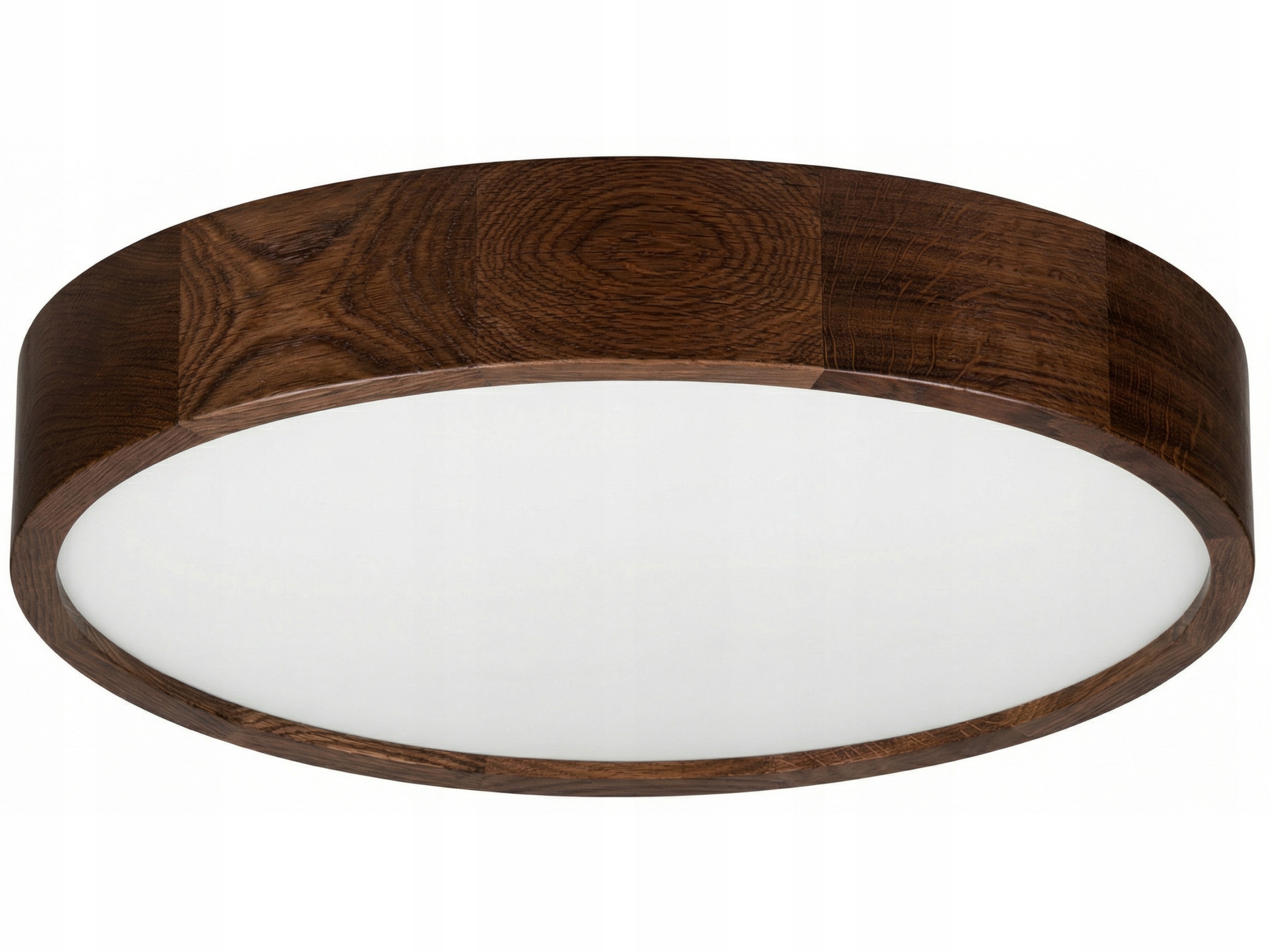 Lampa sufitowa Leja Plafon drewno fi475 Ciemny Dąb do salonu kuchni Stylowa