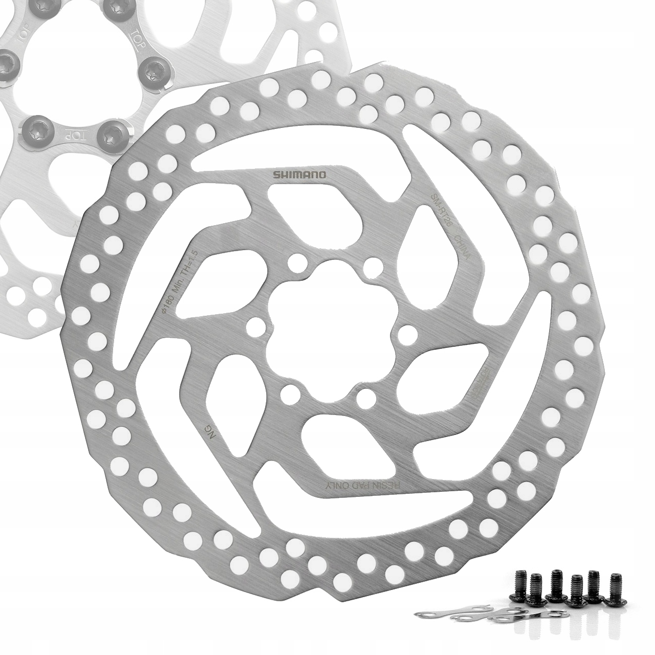 Tarcza hamulcowa Shimano SM-RT26 180 mm, 6 Śrub