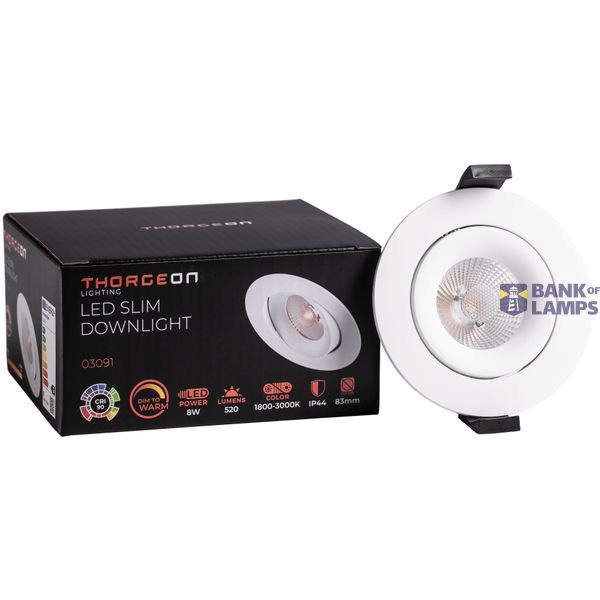 Thorgeon Led svítidlo vestavné 8W 520 lm IP44 03091