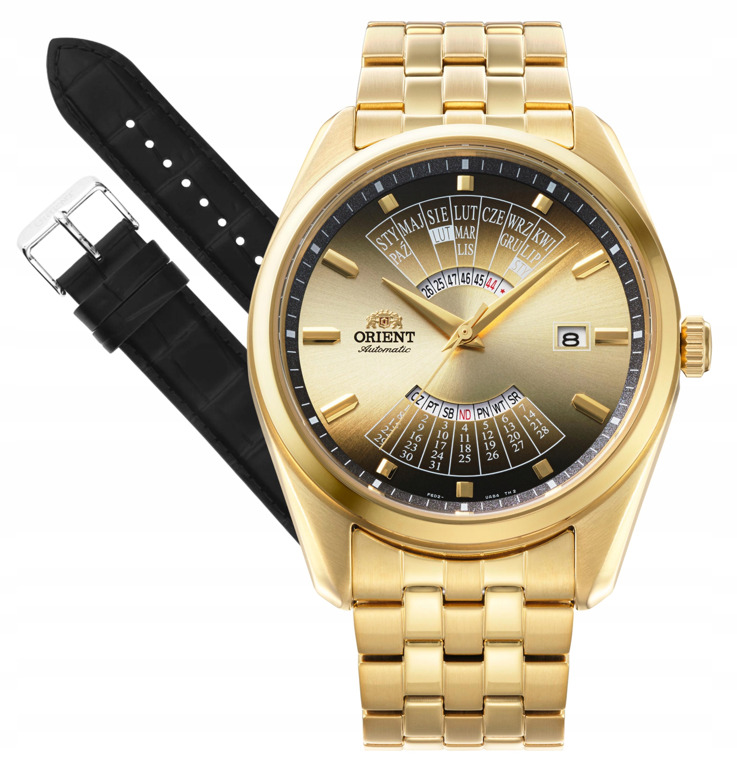Pánské Hodinky Orient Pl RA-BA0007G3YB, česká edice, pánev černý pásek