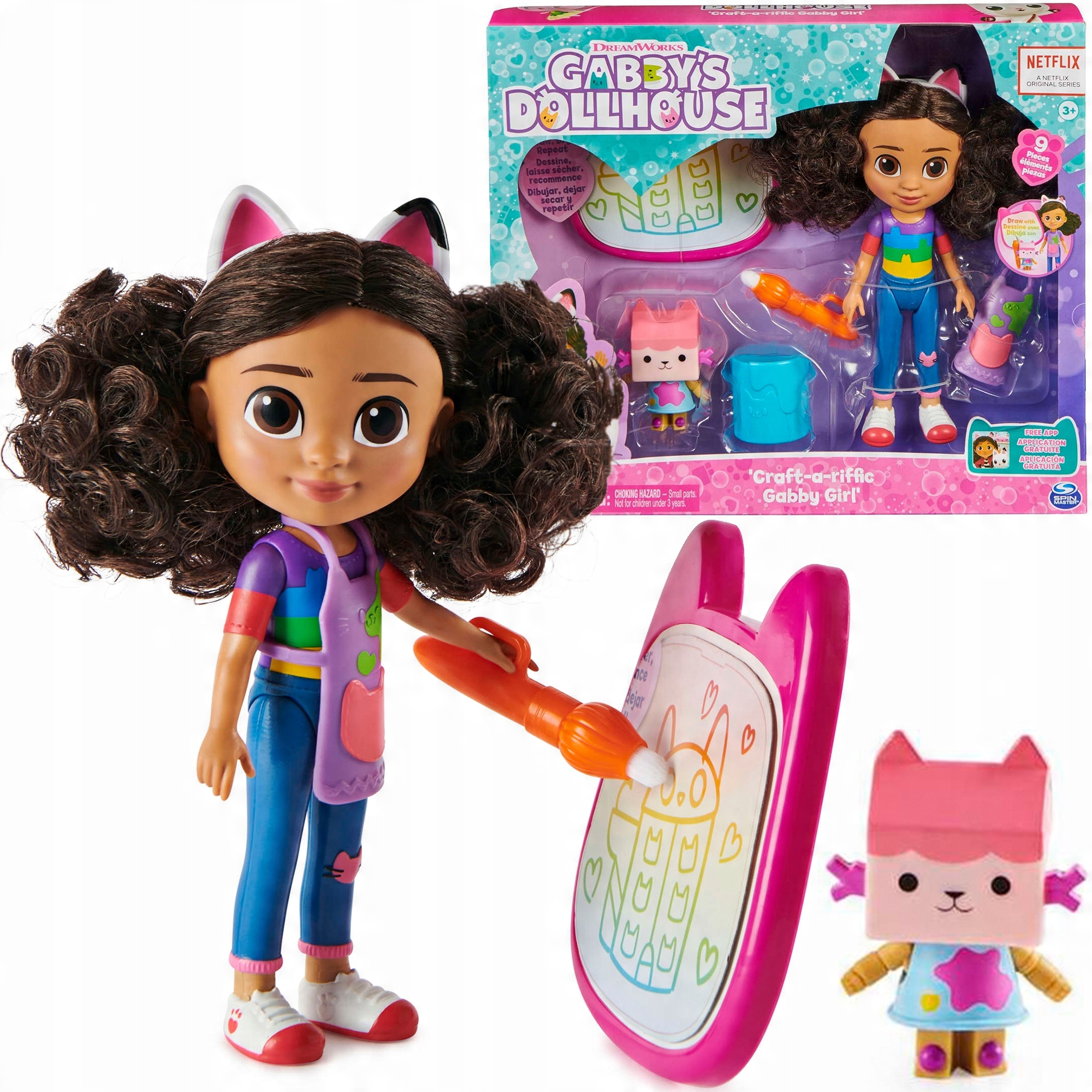 

Koci Domek Gabi Lalka 20 CM Tekturzątko +akcesoria