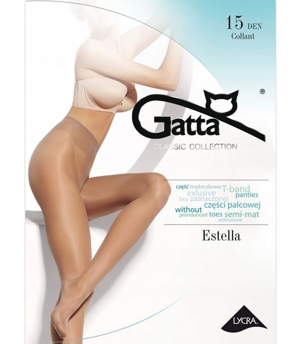 

Gatta Estella Rajstopy 15 Den T-band Kolory! r2