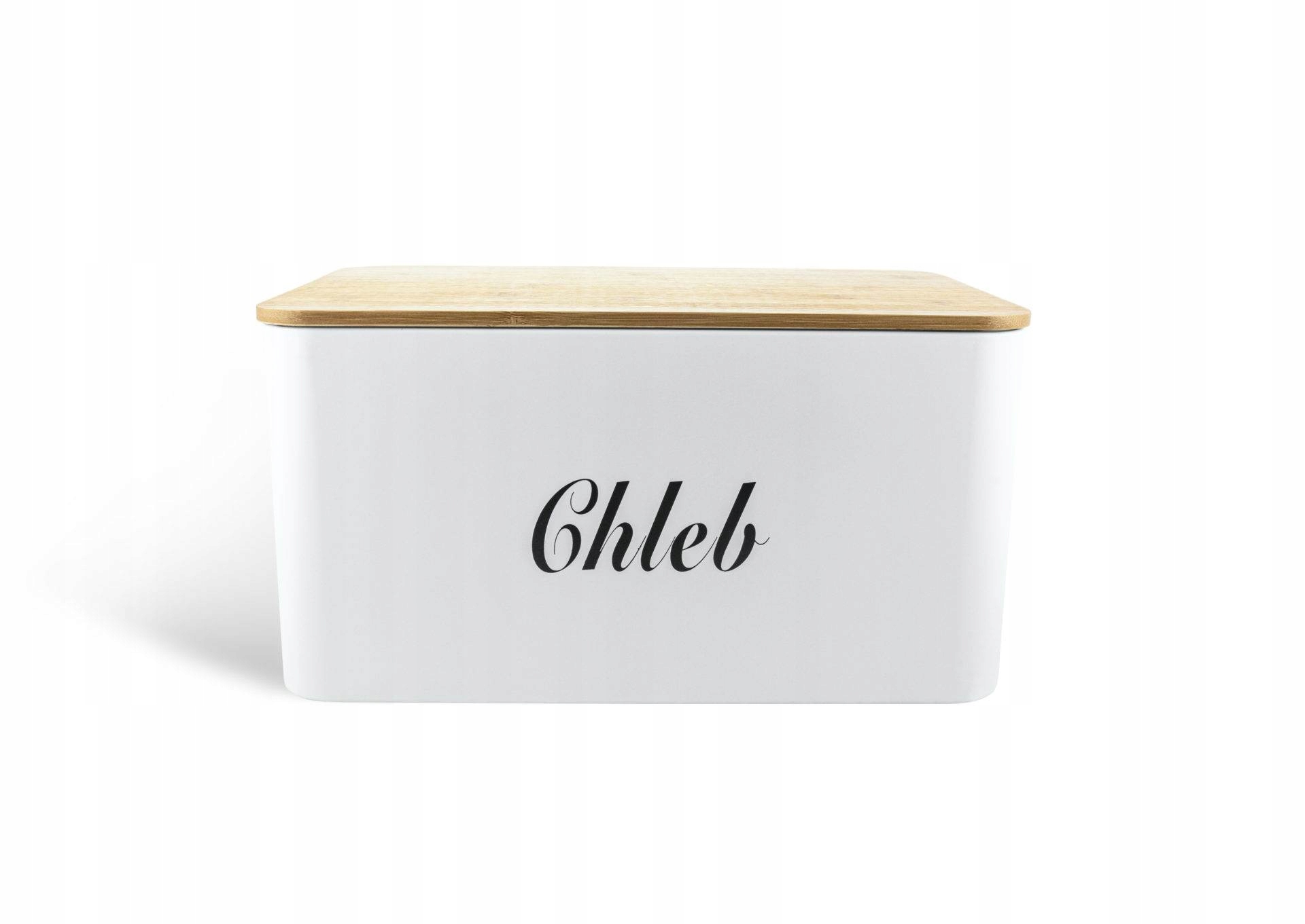 NOWOCZESNY ZESTAW CHLEBAK + 3 POJEMNIKI DESKA BAMBUS EDENBERG 127 Kolor biały