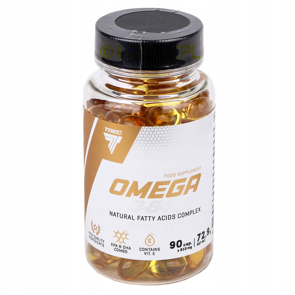 KWASY TŁUSZCZOWE OMEGA 3-6-9 TREC 90k OLEJ LNIANY — 4