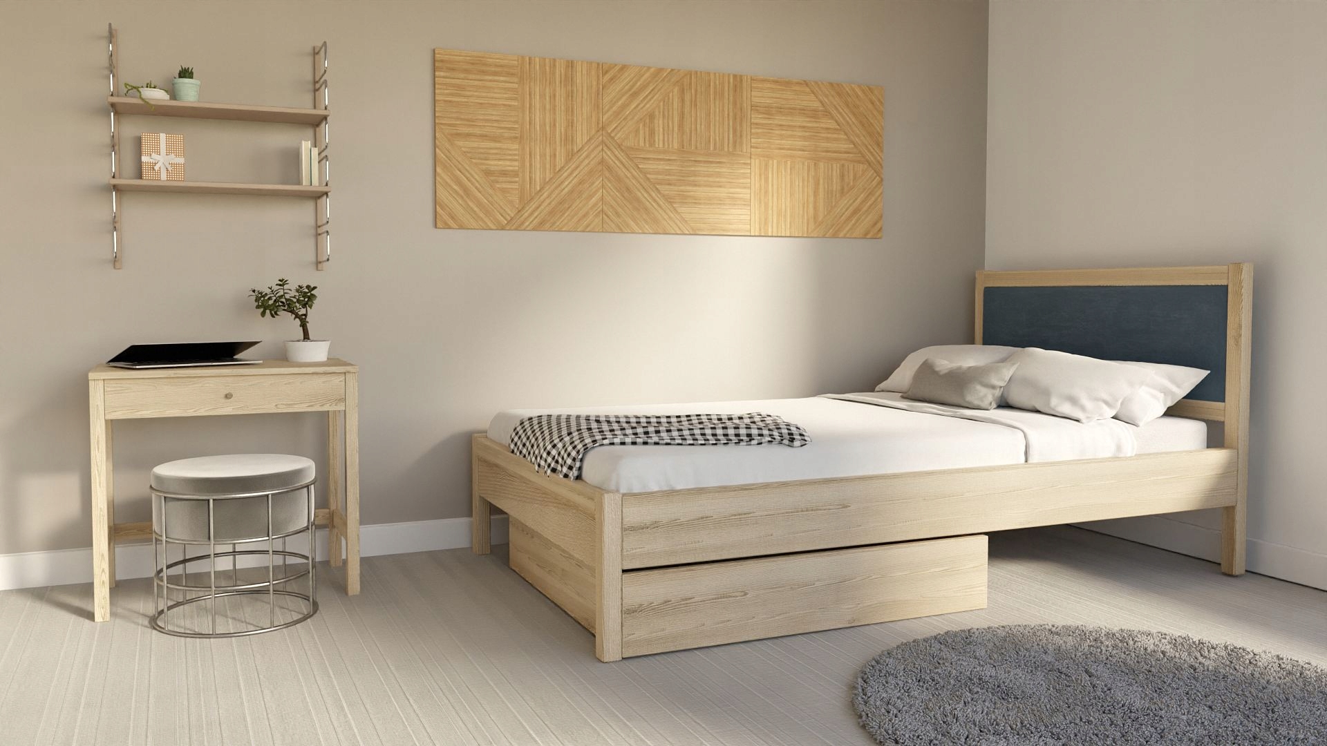 Meble drewniane Biurko Oskar Sosnowe Marka bez marki