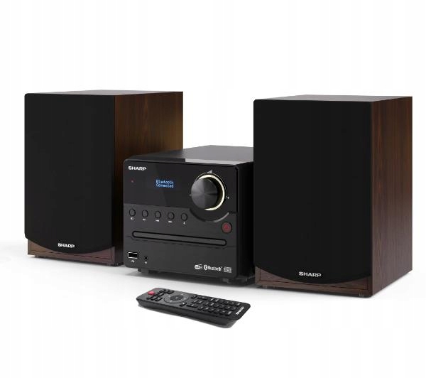 Wieża Sharp XL-B517D 15W CD Usb Fm Dab+ Bluetooth Czarno-Brązowy