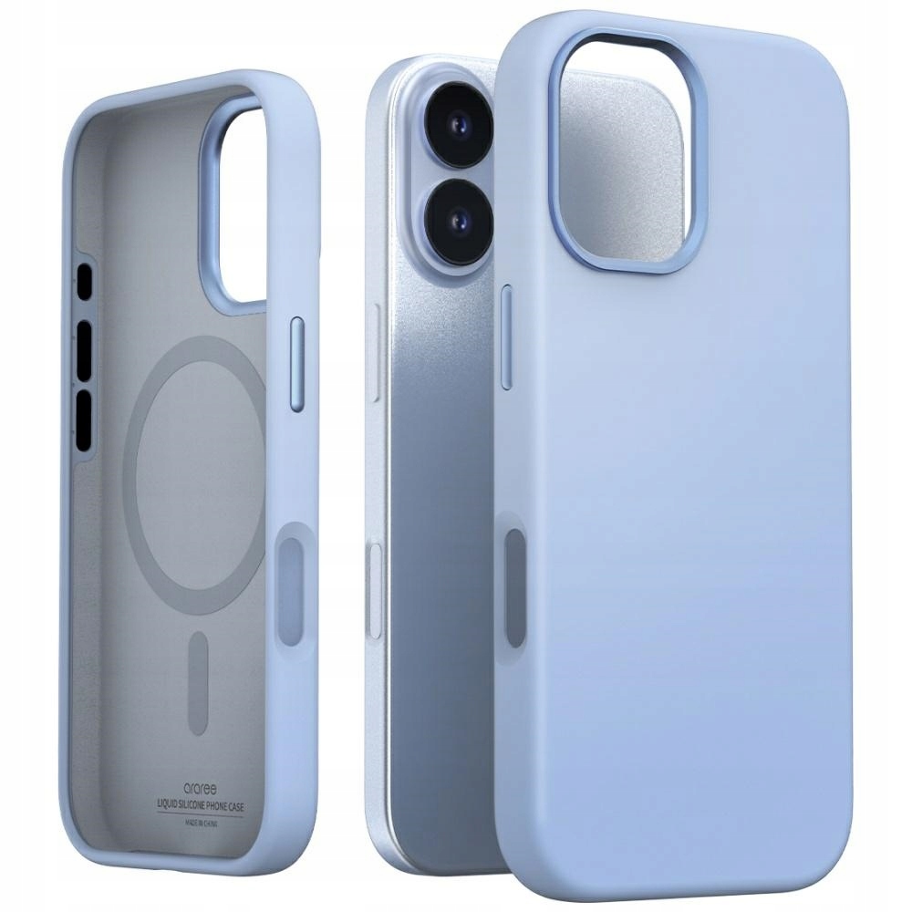 Pouzdro Araree Typo Skin M MagSafe pro iPhone 17 modrý
