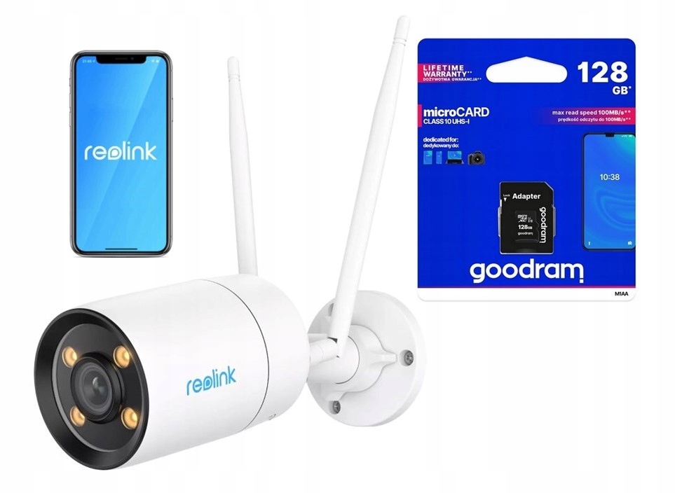 Kamera Reolink Color Series W320X bezdrátová 4MP WiFi Karta 128GB