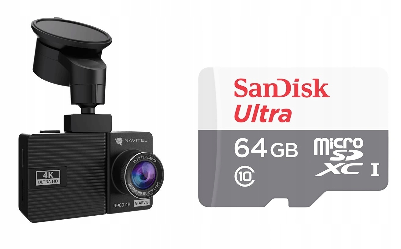 Navitel R900 Autokamera záznamník jazdy Video 4K 64 Gb