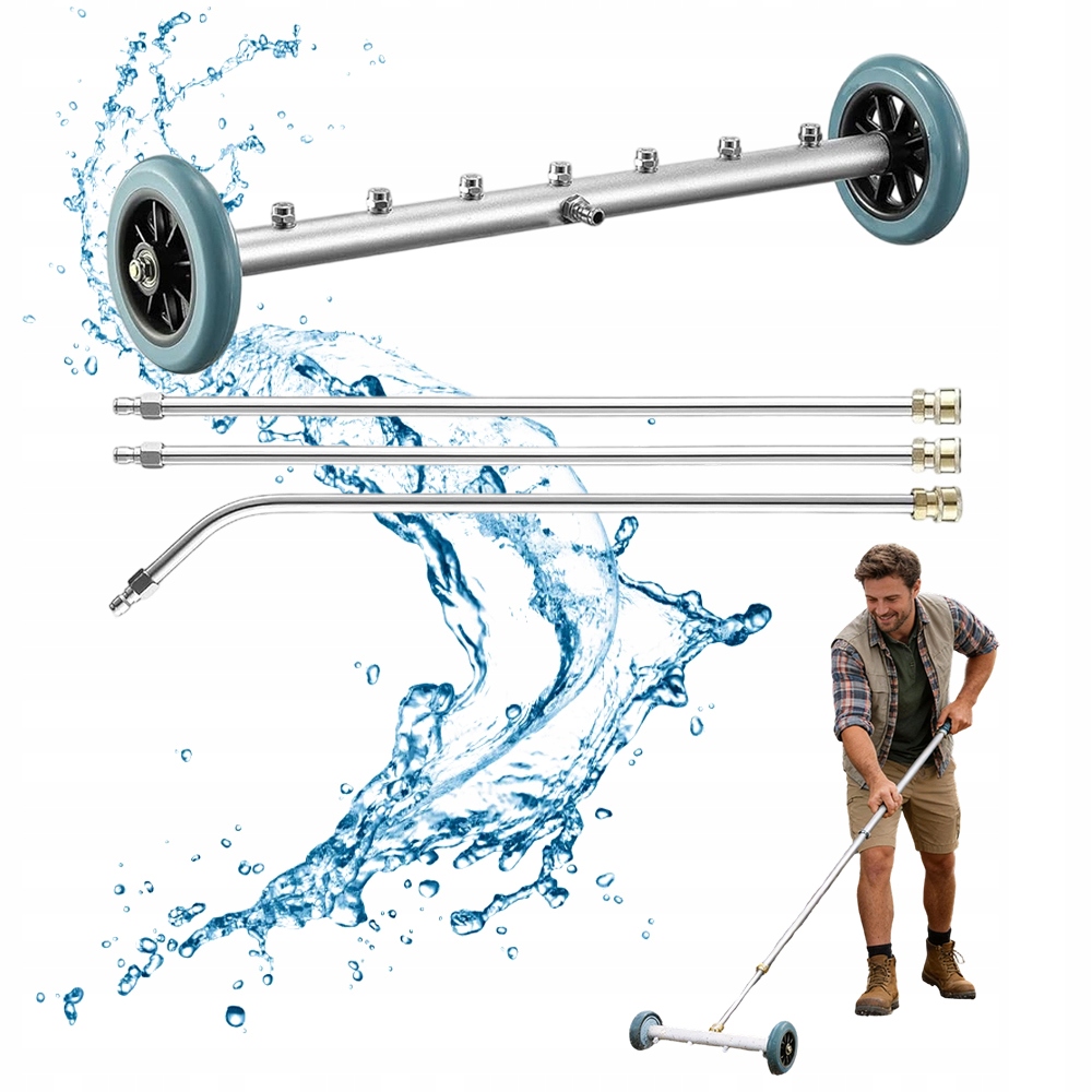 Podlahová Myčka, Multifunkční Vodní Pistole Pro 1500-4000 Psi, 7 Trysek