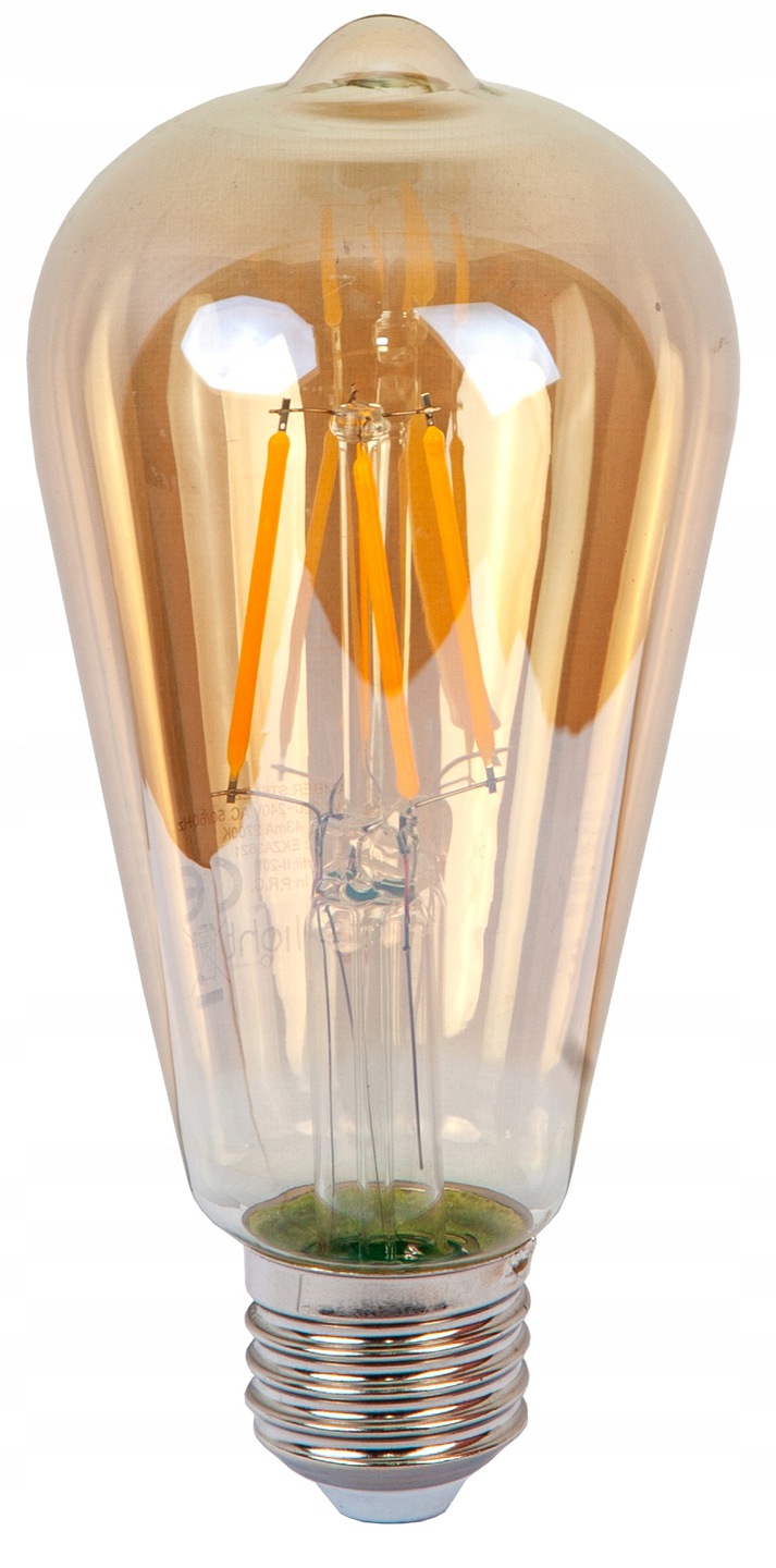 

Dekoracyjna żarówka Led Filament ST64 4W miodowa