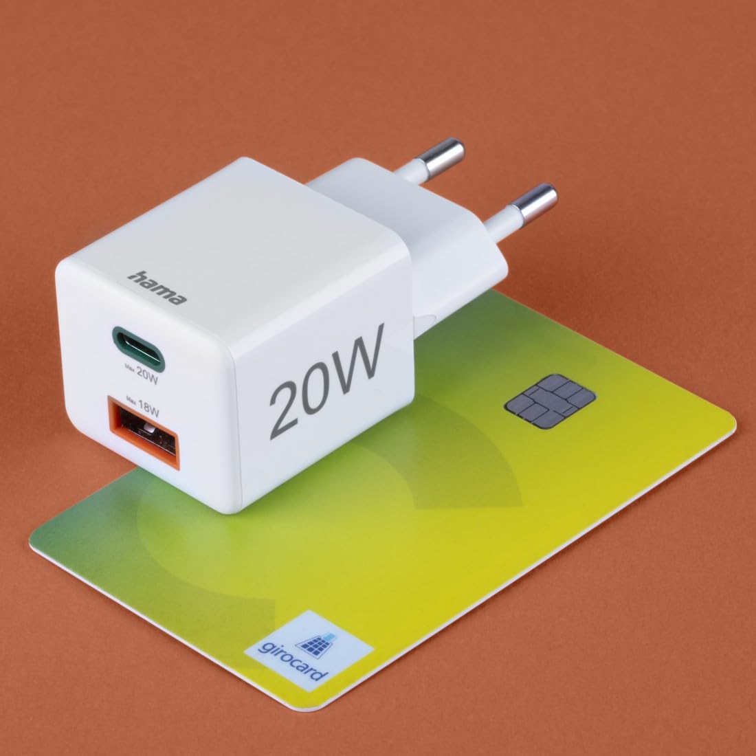 HAMA Szybka Ładowarka USB C i A Uniwersalna 20W Power Delivery — miniatura 3