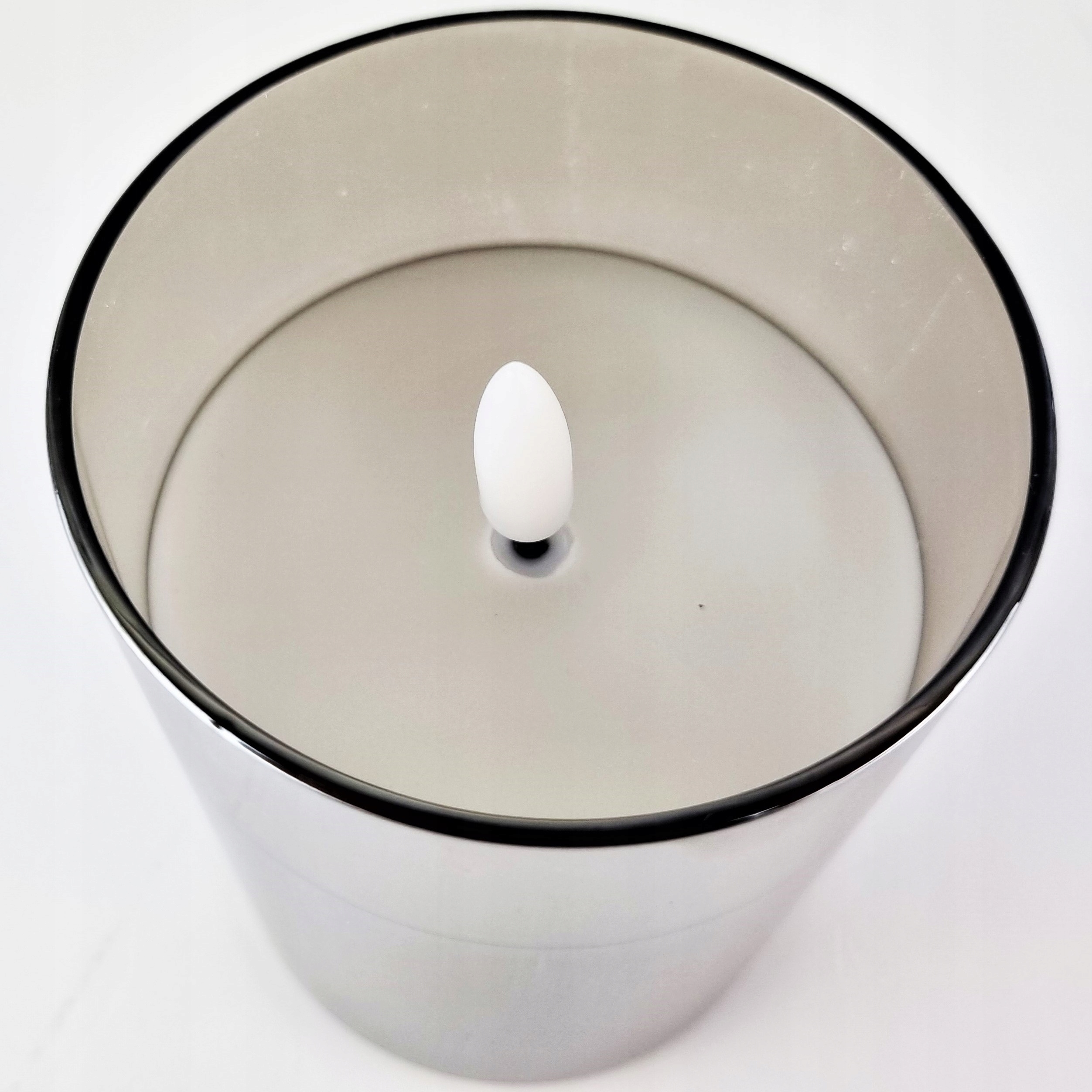 SZKLANA ŚWIECA LED ŚWIECZKA DYMIONE SZKŁO NA BATERIE SZKLANA ŚWIECZKA Marka Cortina