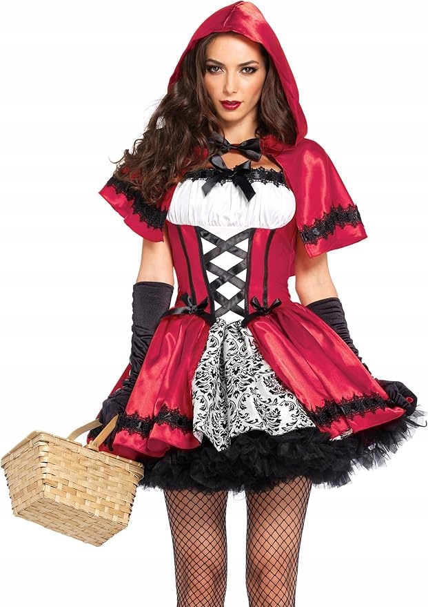 Gothic Red Riding Hood Leg Avenue – dámský gotický kostým, velikost S