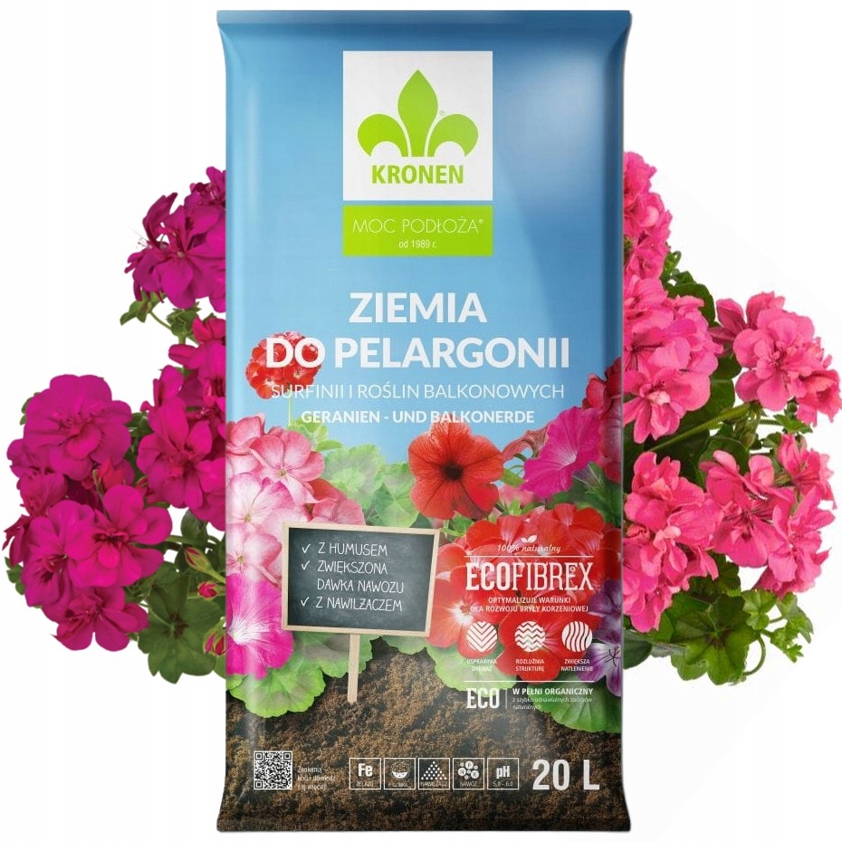 

Ziemia Do Pelargonii Surfinii Balkonowych 20L