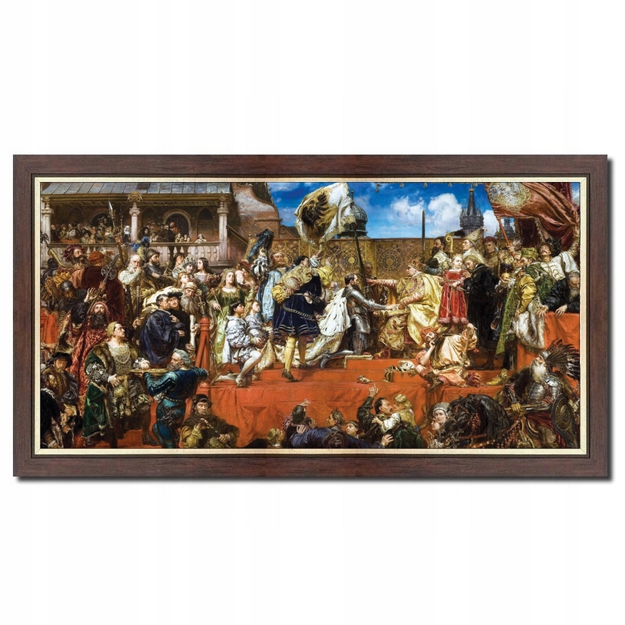 Jan Matejko Hołd Pruski obraz Rama Brązowa