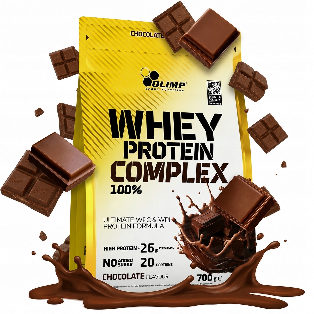 Proteinová směs Olimp Wpc Whey Protein Complex Protein 700 g Čokoládová